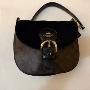 Coach Black and Brown Crossbody Bag